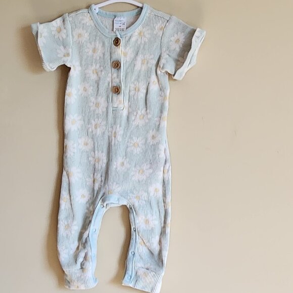 Modern Moments by Gerber Baby Girls Long Leg Romper Size 12 Months - Picture 2 of 6